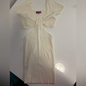 Edikted cut out ribbed mini dress